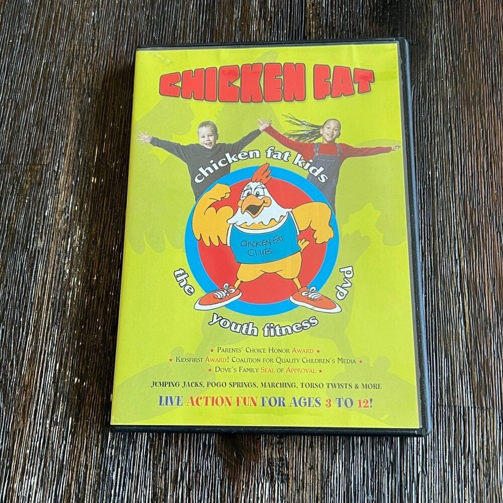 Chicken Fat DVD 1996 Youth Fitness Kids Exercise Scott Droyer Ages 3-12